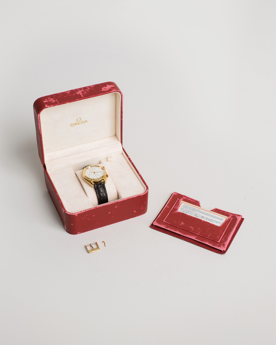 Heren | Omega Pre-Owned Speedmaster Date 18K 3611.20.29 Steel White | Omega Pre-Owned | Speedmaster Date 18K 3611.20.29 Steel White