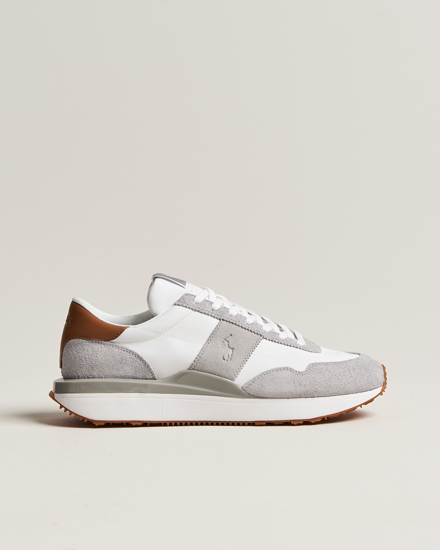 Homme | Polo Ralph Lauren Train 89 Running Sneaker White/Grey | Polo Ralph Lauren | Train 89 Running Sneaker White/Grey