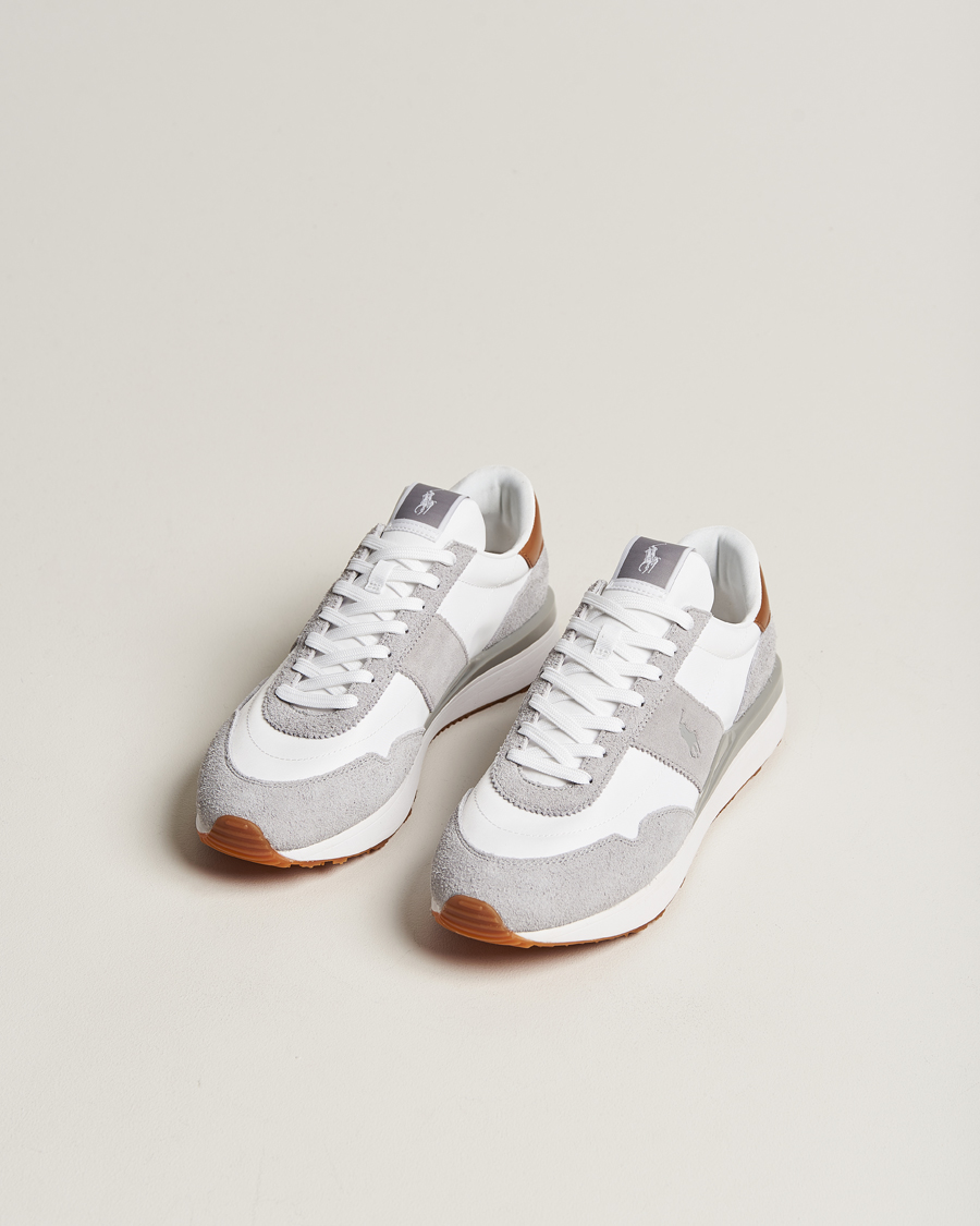 Homme | Polo Ralph Lauren Train 89 Running Sneaker White/Grey | Polo Ralph Lauren | Train 89 Running Sneaker White/Grey