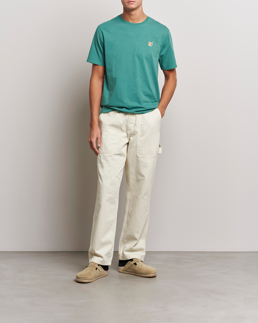 Homme | T-shirts | Maison Kitsuné | Fox Head T-Shirt Teal Green