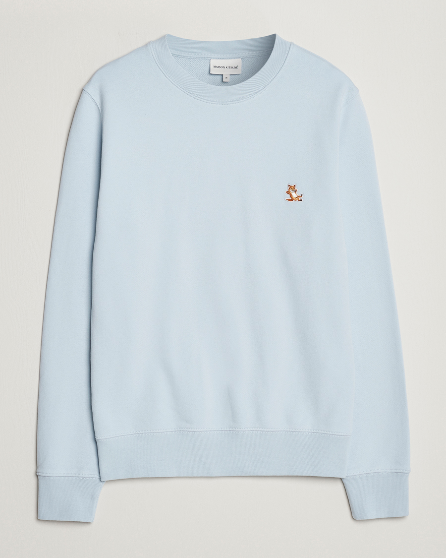 Homme | Pulls Et Tricots | Maison Kitsuné | Chillax Crew Neck Sweatshirt Sky Blue