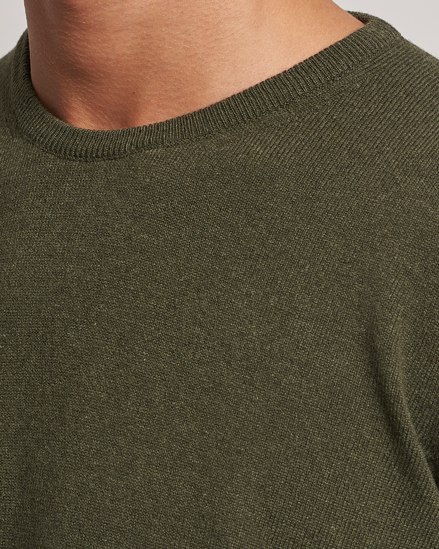 Homme | Pulls Et Tricots | Gran Sasso | Wool/Cashmere Crew Neck Olive Green