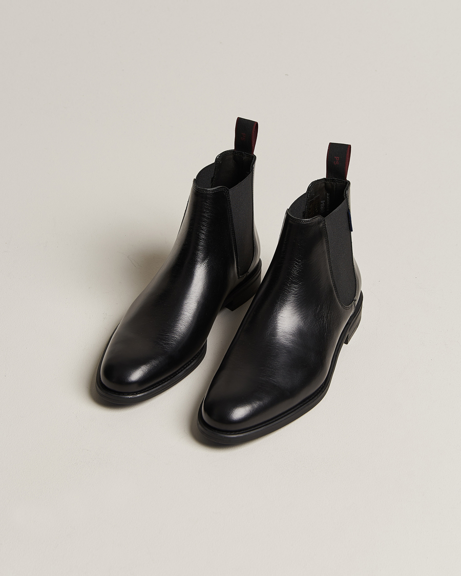 Heren | PS Paul Smith Cedric Leather Chelsea Boot Black | PS Paul Smith | Cedric Leather Chelsea Boot Black