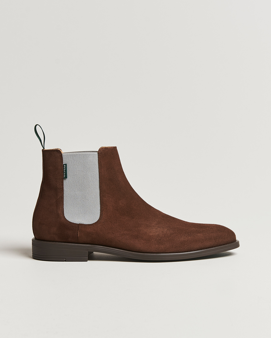 Homme | PS Paul Smith Cedric Suede Chelsea Boot Chocolate | PS Paul Smith | Cedric Suede Chelsea Boot Chocolate