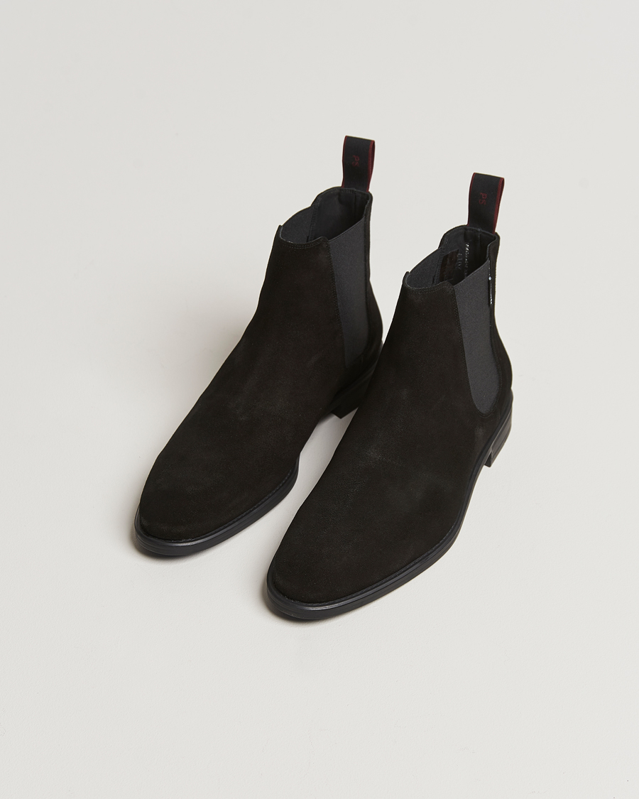 Heren | PS Paul Smith Cedric Suede Chelsea Boot Black | PS Paul Smith | Cedric Suede Chelsea Boot Black