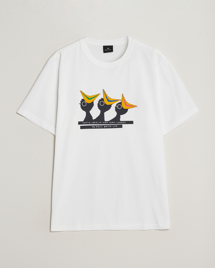 Heren | T-shirts | PS Paul Smith | Birds Crew Neck T-Shirt White
