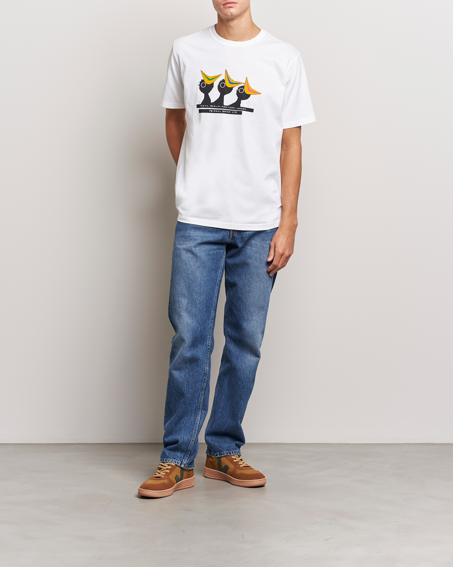 Heren | T-shirts | PS Paul Smith | Birds Crew Neck T-Shirt White