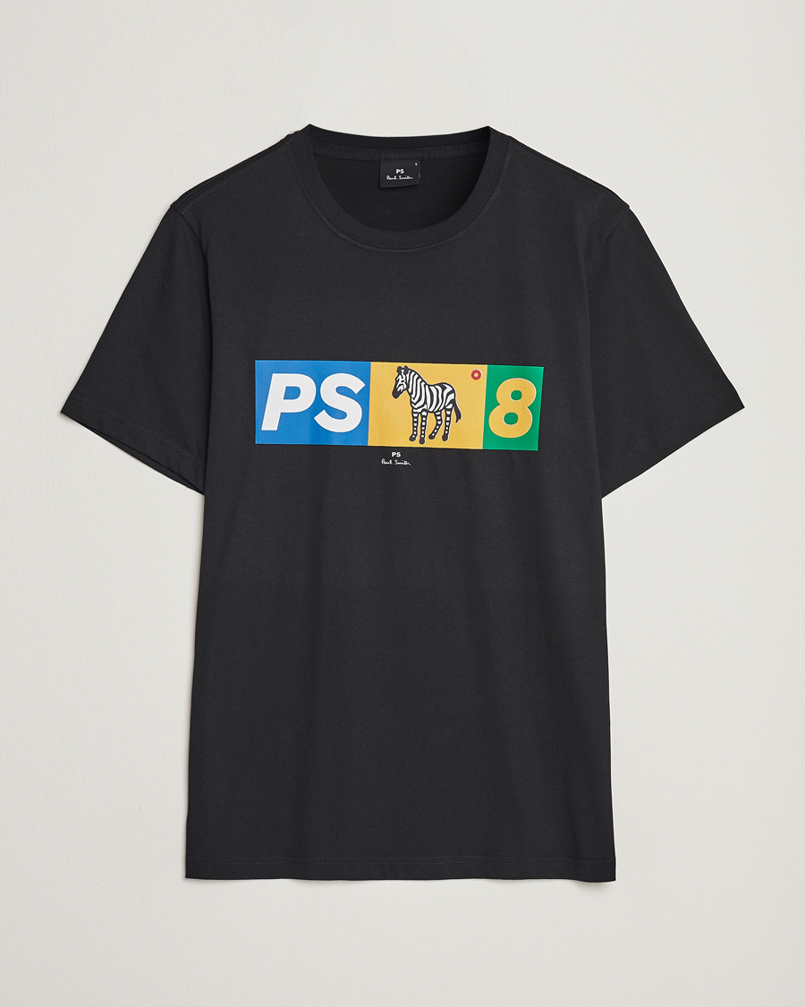 Homme | T-shirts | PS Paul Smith | PS8 Zebra Crew Neck T-Shirt Black