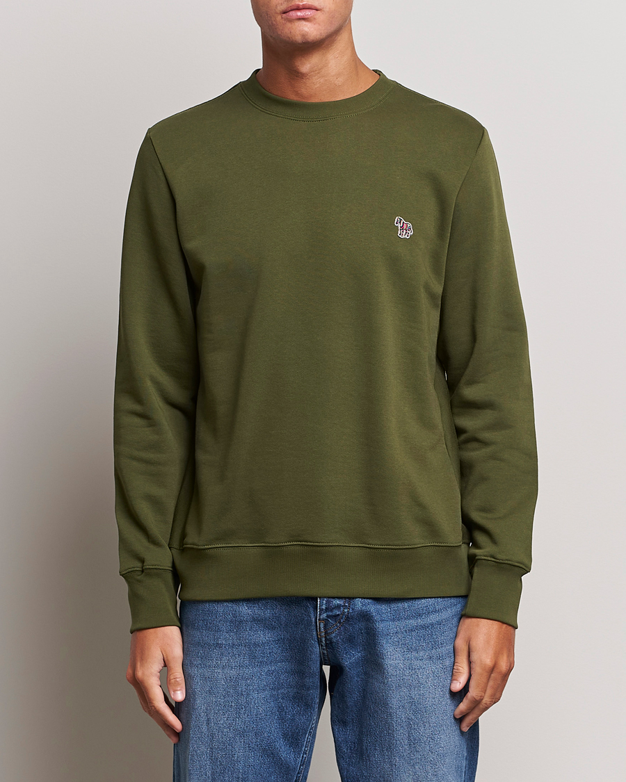 Homme | Pulls Et Tricots | PS Paul Smith | Organic Cotton Zebra Sweatshirt Olive