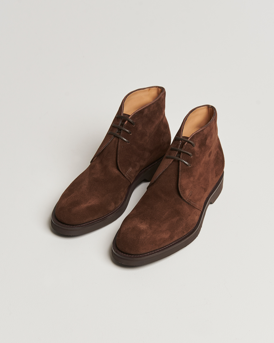Homme | John Lobb Hackney Chukka Boots Dark Brown Suede | John Lobb | Hackney Chukka Boots Dark Brown Suede