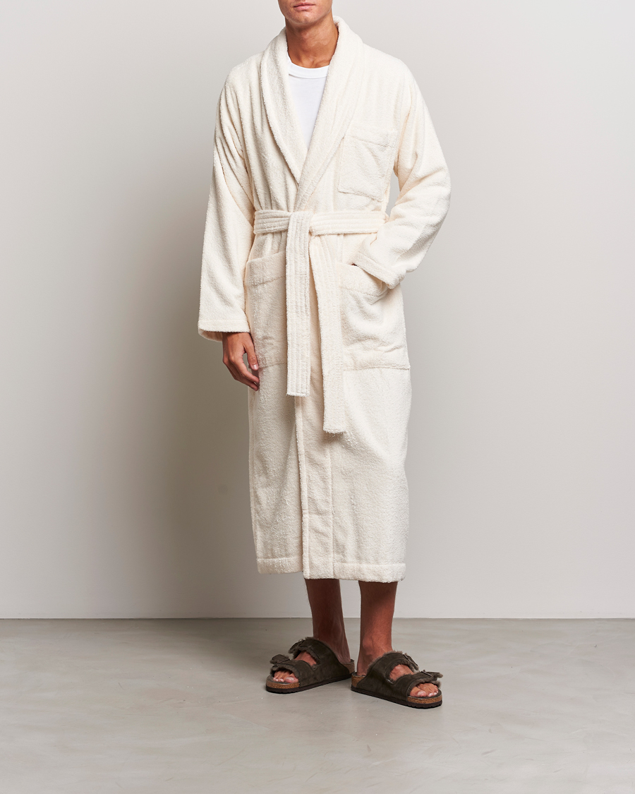 Homme | Peignoirs Et Pyjamas | Tekla | Organic Terry Bathrobe Ivory
