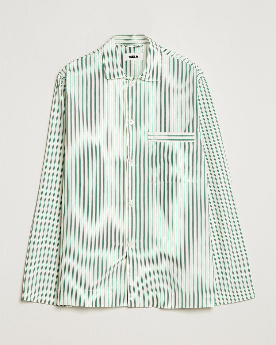 Homme | Peignoirs Et Pyjamas | Tekla | Poplin Pyjama Shirt Clover Stripes