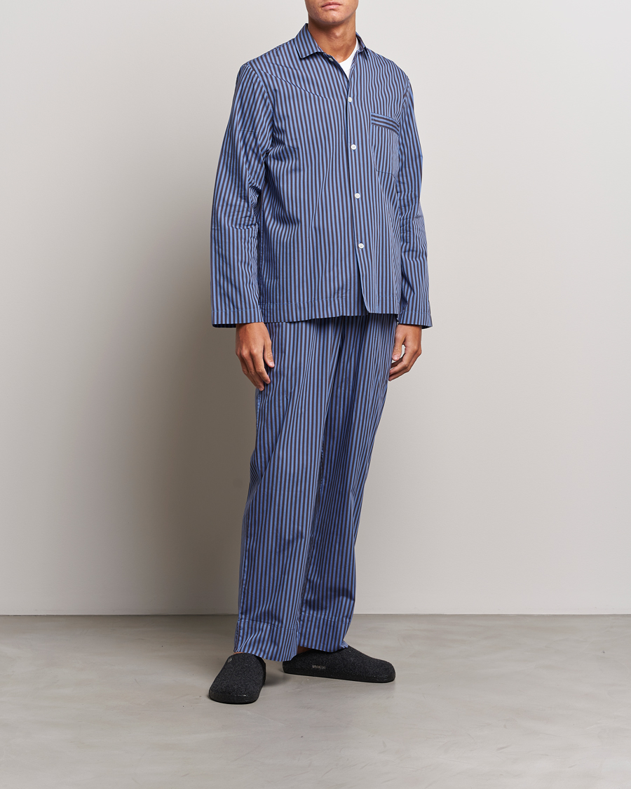 Heren | Pyjama's en gewaden | Tekla | Poplin Pyjama Shirt Verneuil Stripes