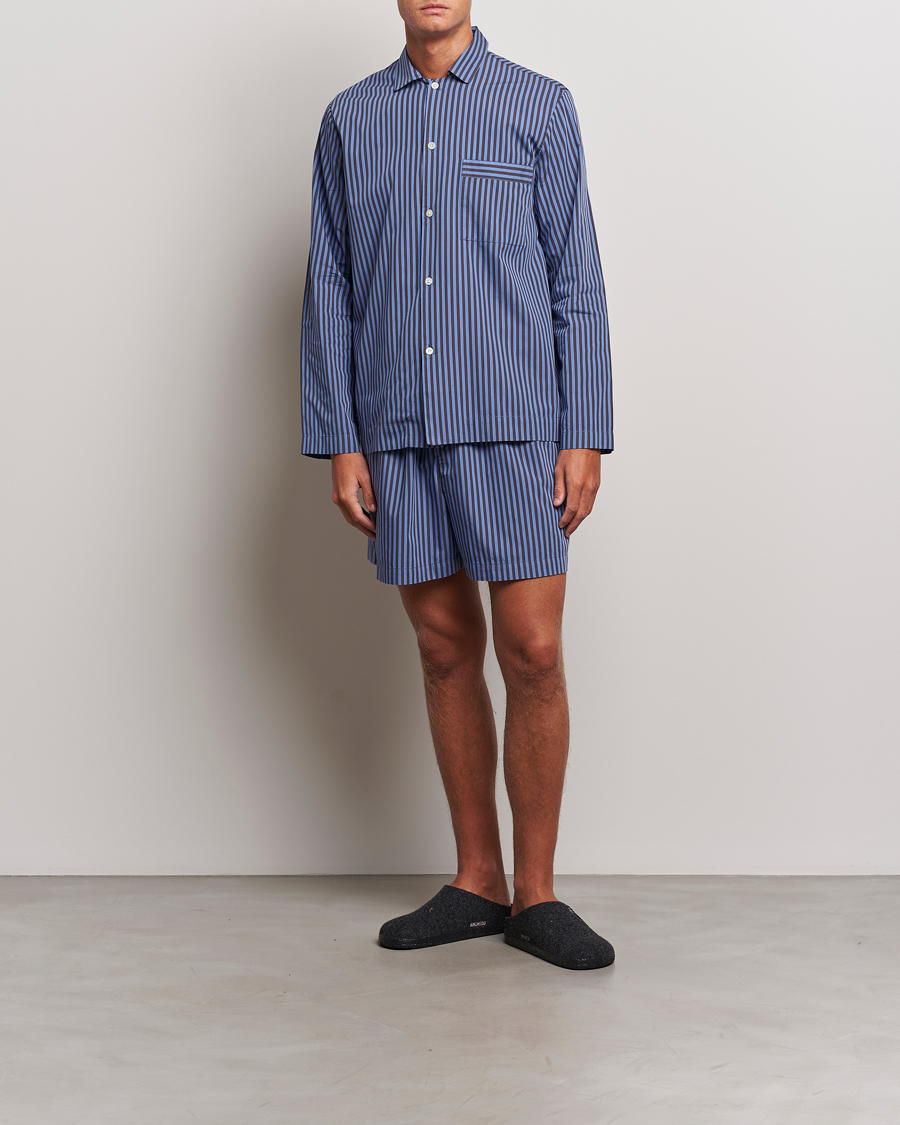 Heren | Pyjama's en gewaden | Tekla | Poplin Pyjama Shorts Verneuil Stripes