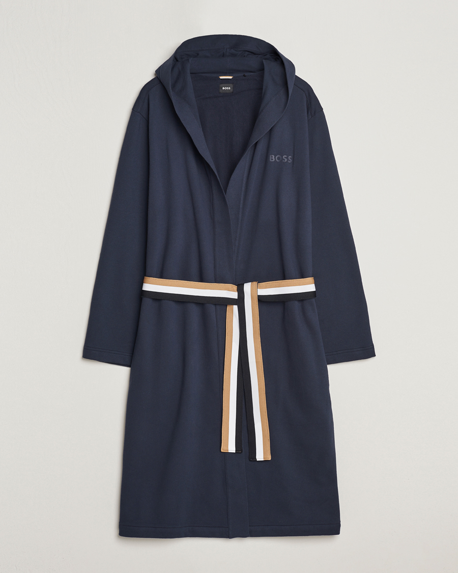 Heren | BOSS BLACK Iconic Terry Robe Dark Blue | BOSS BLACK | Iconic Terry Robe Dark Blue