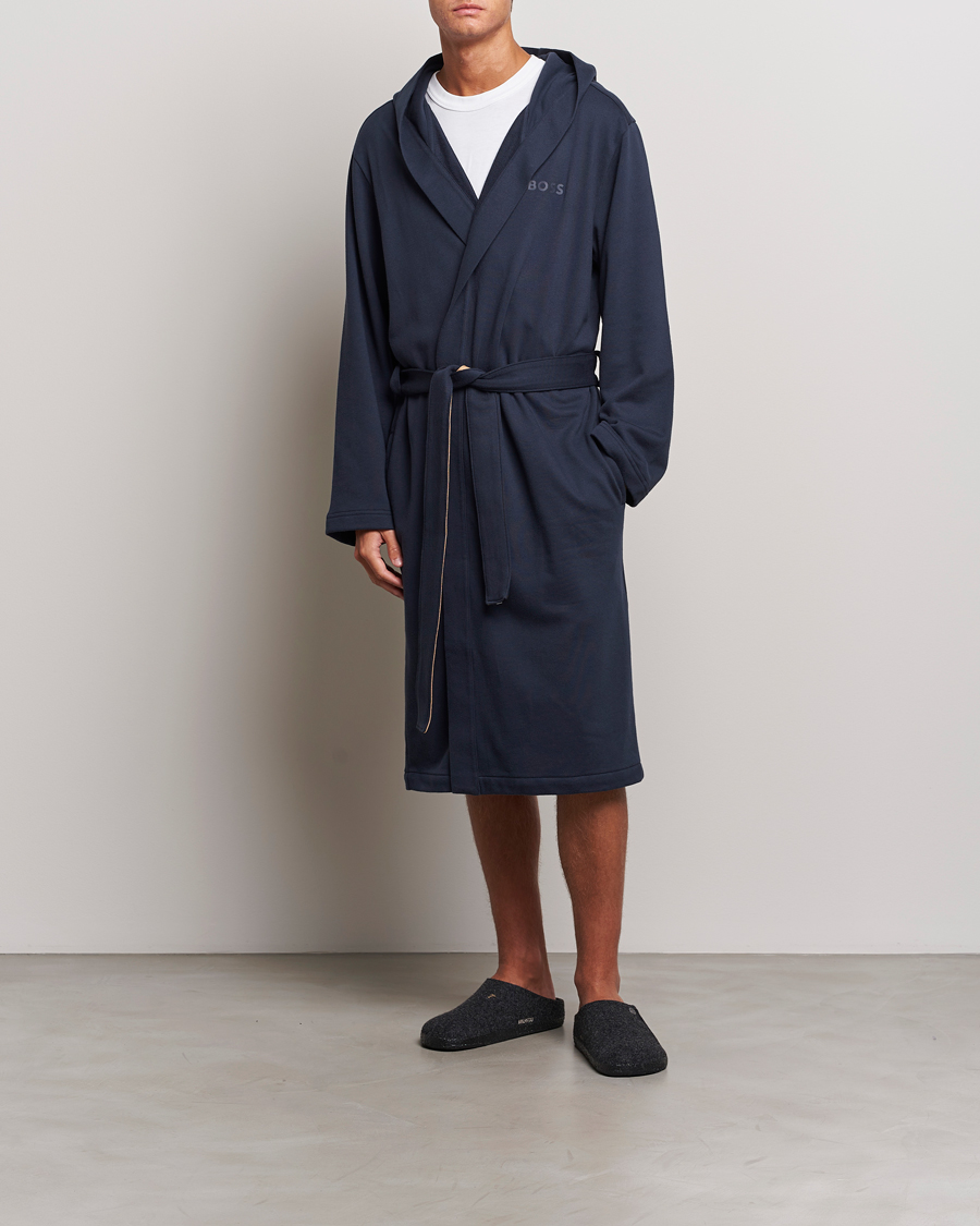 Heren | BOSS BLACK Iconic Terry Robe Dark Blue | BOSS BLACK | Iconic Terry Robe Dark Blue