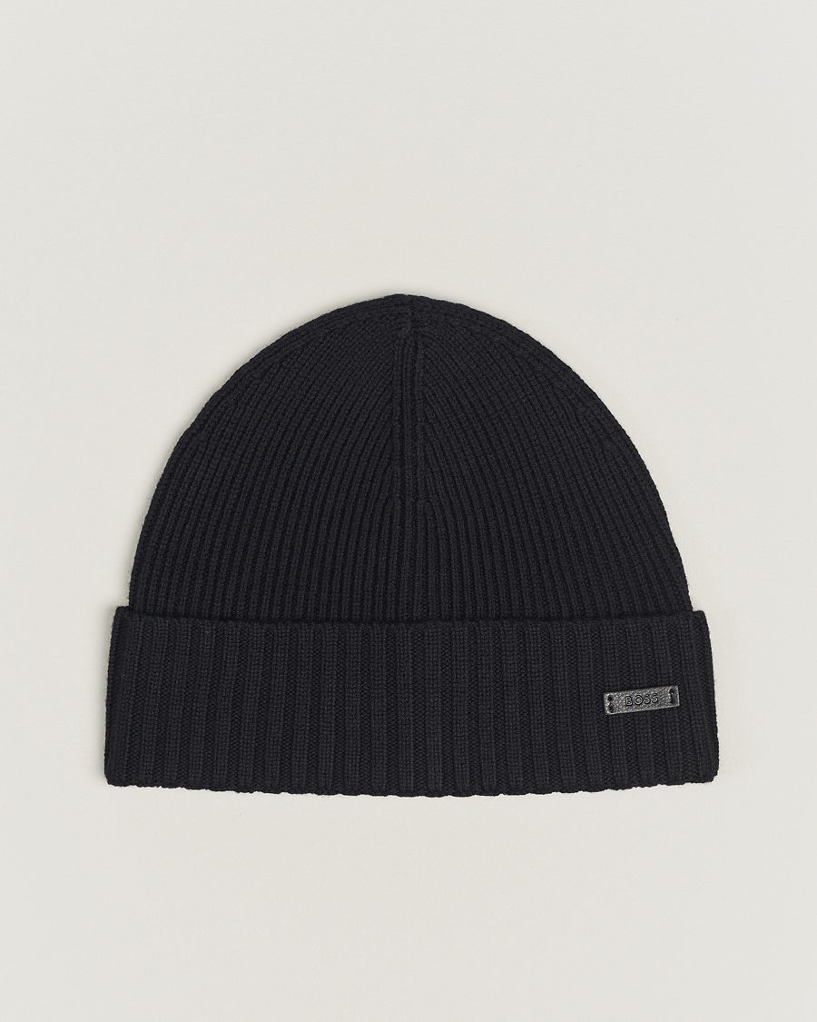 Homme | BOSS BLACK Fati Wool Beanie Black | BOSS BLACK | Fati Wool Beanie Black