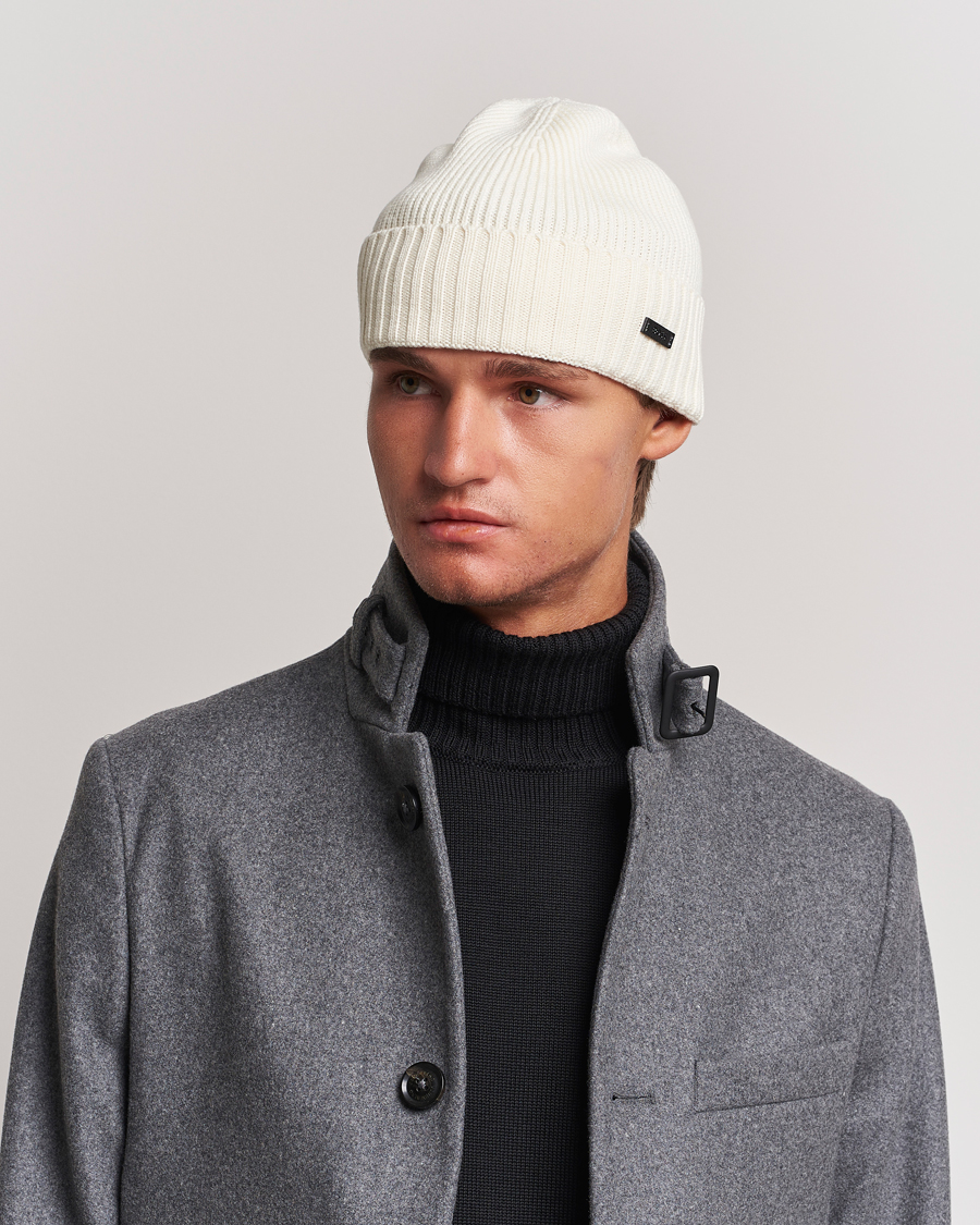Heren | BOSS BLACK Fati Beanie Open White | BOSS BLACK | Fati Beanie Open White