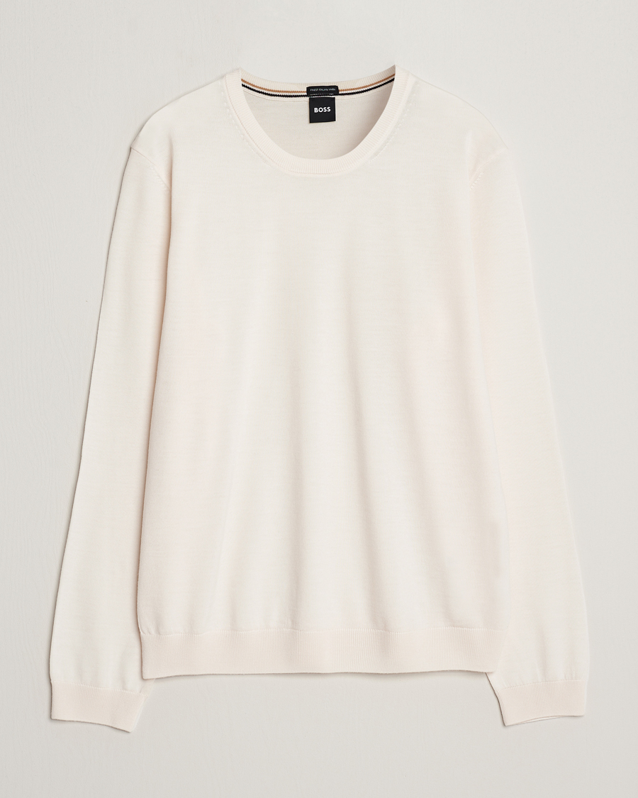 Heren | Truien | BOSS BLACK | Leno Knitted Sweater Open White