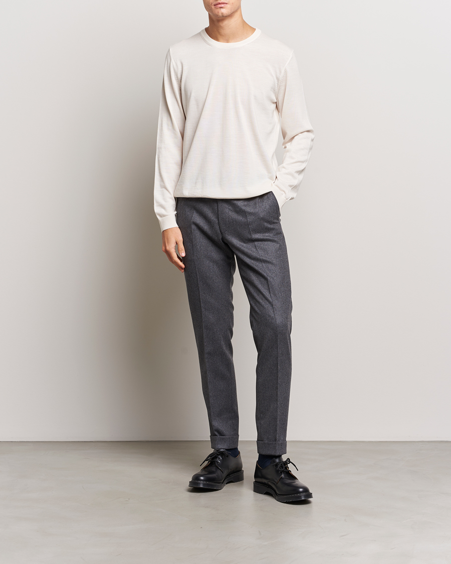 Heren | Truien | BOSS BLACK | Leno Knitted Sweater Open White
