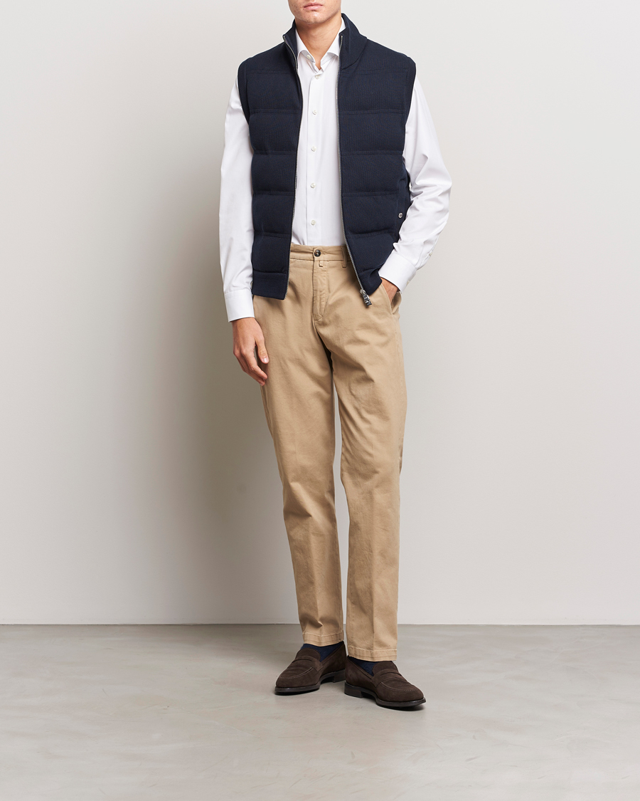 Heren | Jassen | BOSS BLACK | Mandolino Corduroy Vest Dark Blue