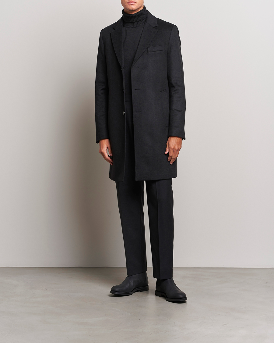 Homme | Manteaux Et Vestes | BOSS BLACK | Hyde Wool/Cashmere Coat Black