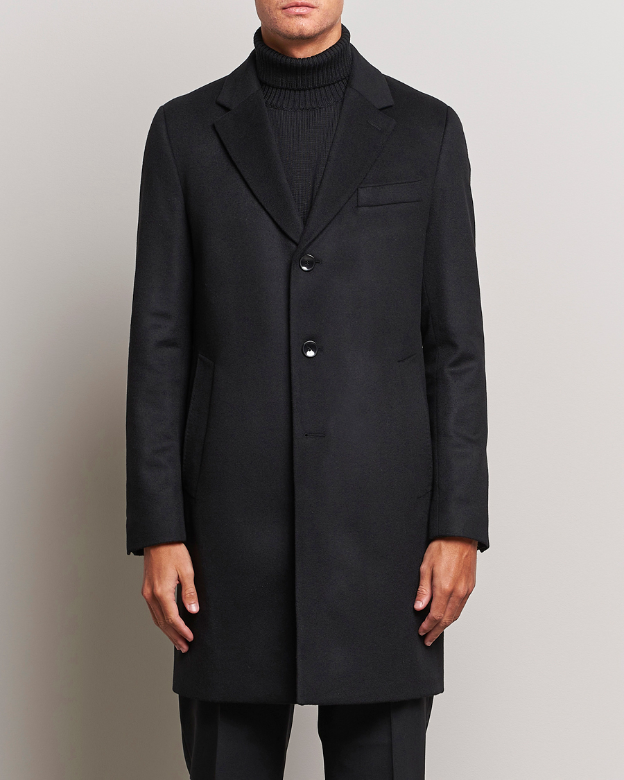 Homme | Manteaux Et Vestes | BOSS BLACK | Hyde Wool/Cashmere Coat Black