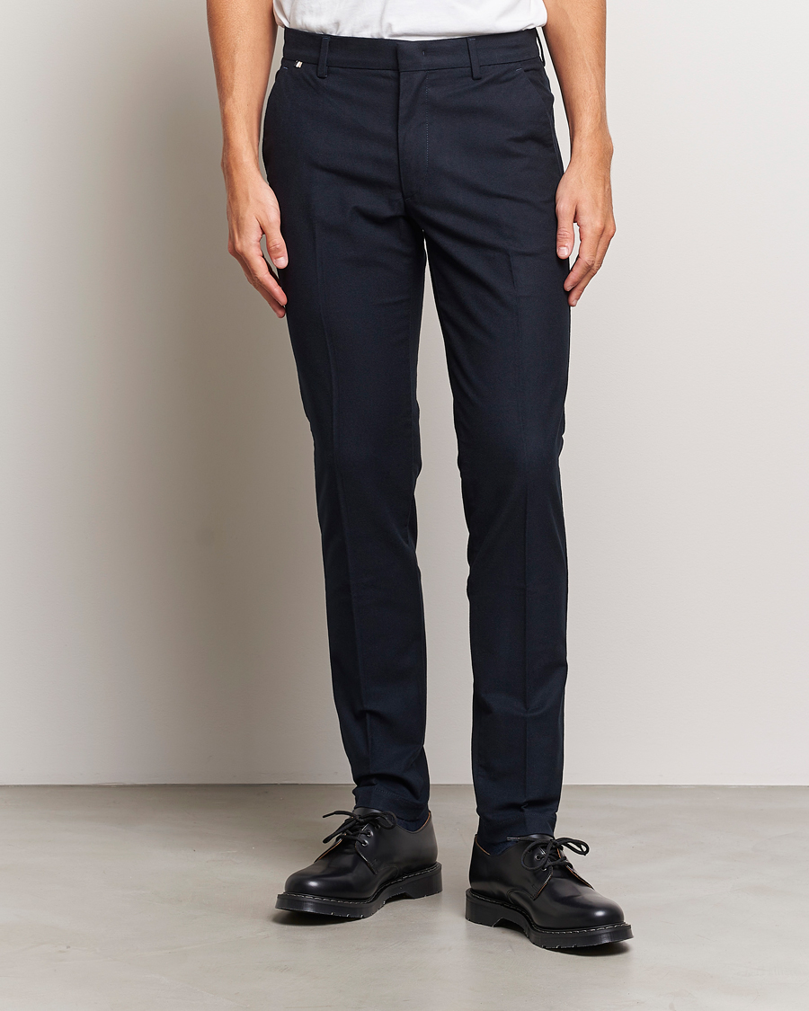Homme | Pantalons | BOSS BLACK | Kaito1 Structured Chinos Dark Blue