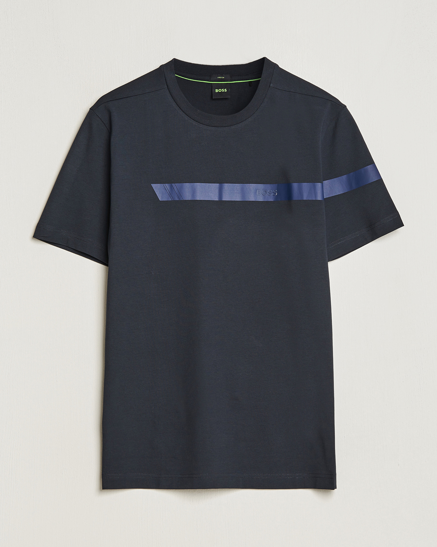 Homme | T-shirts | BOSS GREEN | Logo Crew Neck T-Shirt Dark Blue