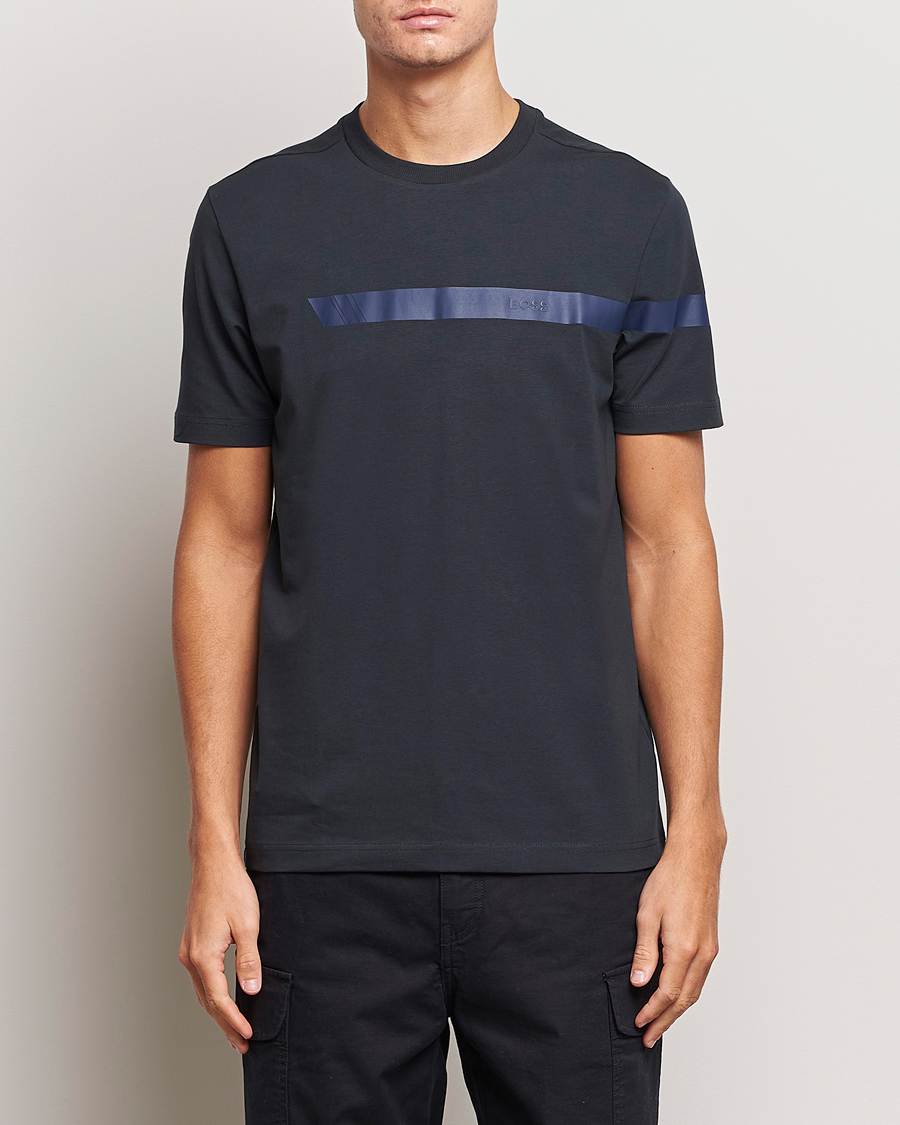 Homme | T-shirts | BOSS GREEN | Logo Crew Neck T-Shirt Dark Blue
