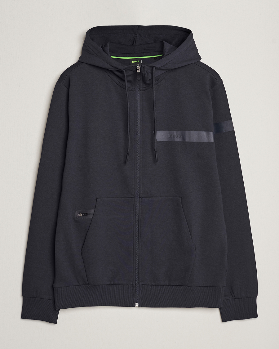 Homme | Pulls Et Tricots | BOSS GREEN | Saggy Full Zip Hoodie Dark Blue