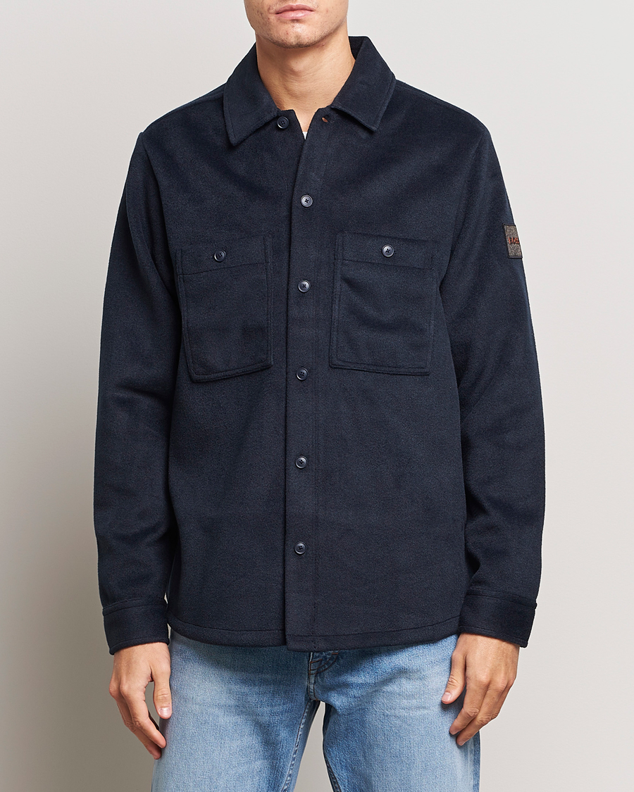 Homme | Chemises | BOSS ORANGE | Locky Overshirt Dark Blue