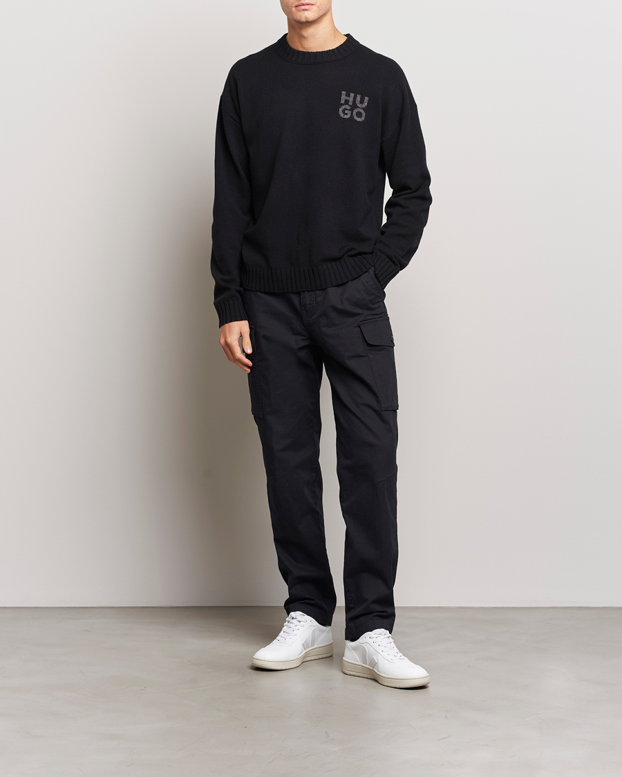 Homme | Pulls Et Tricots | HUGO | San Cassio Knitted Sweater Black