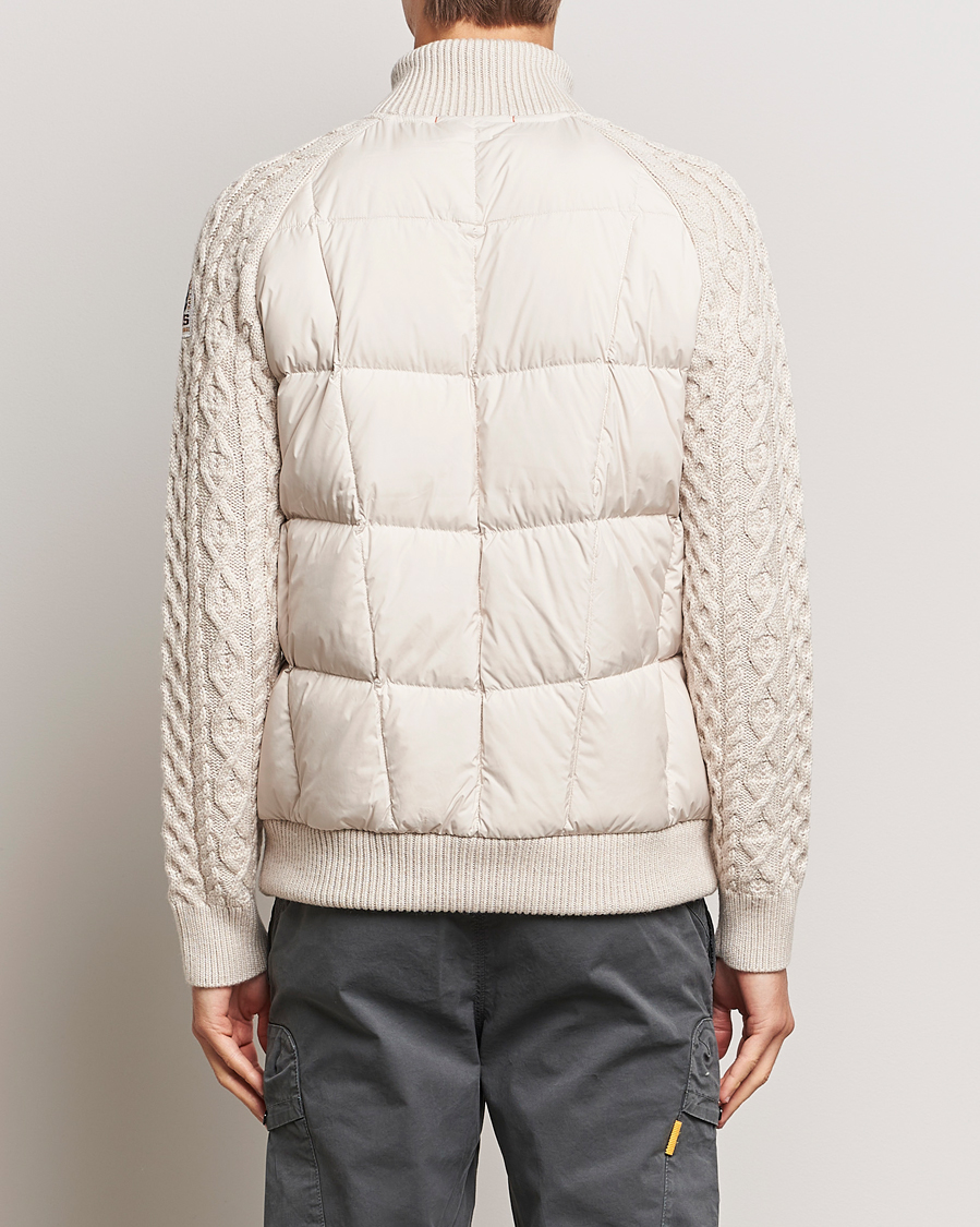 Heren | Jassen | Parajumpers | Great Aran Knitted Hybrid Jacket Bone