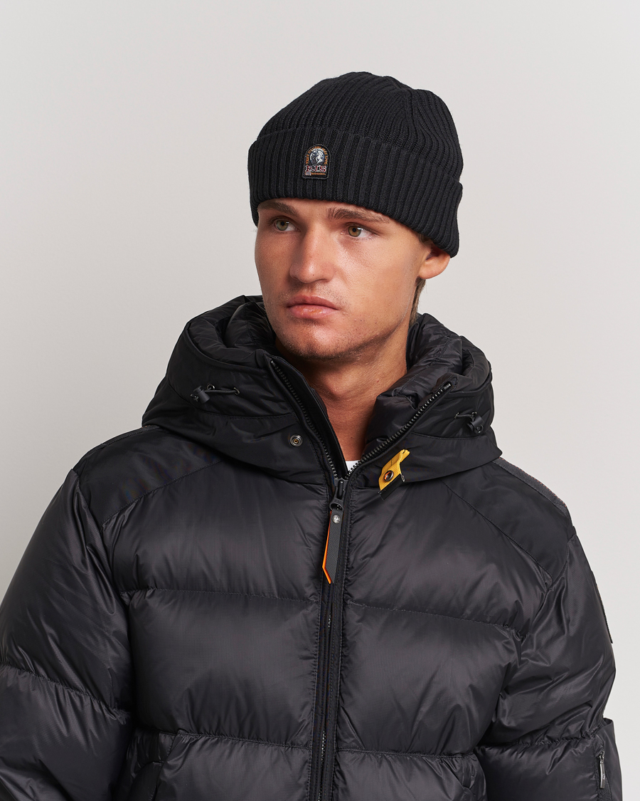 Homme | Parajumpers Ribbed Hat Black | Parajumpers | Ribbed Hat Black