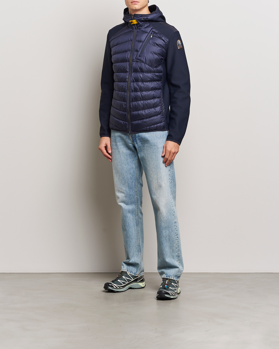 Heren | Jassen | Parajumpers | Nolan Down Hybrid Hooded Jacket Navy