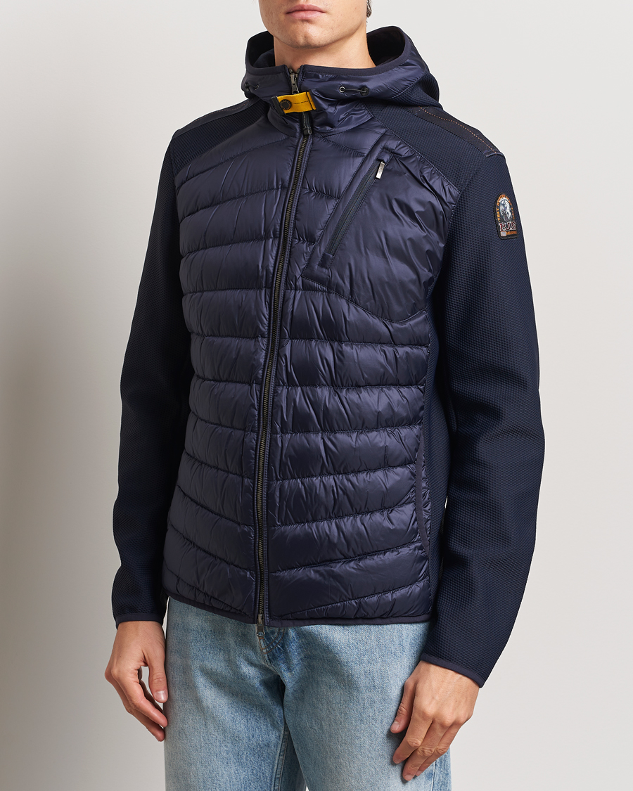 Heren | Jassen | Parajumpers | Nolan Down Hybrid Hooded Jacket Navy