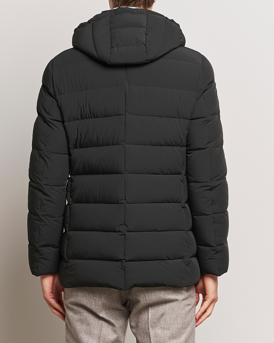 Heren | Jassen | MooRER | Florio Double Breasted Nylon Coat Dark Green