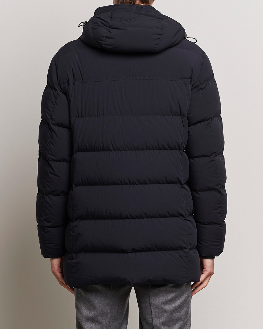 Heren | Jassen | MooRER | Gorner Water resistant Nylon Parka Navy