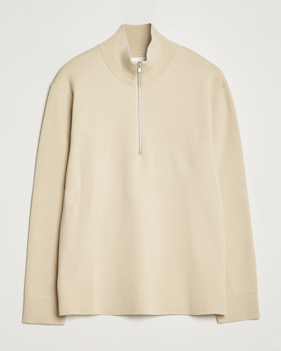 Homme | Pulls Et Tricots | NN07 | Harald Cotton/Modal Half Zip Ecru