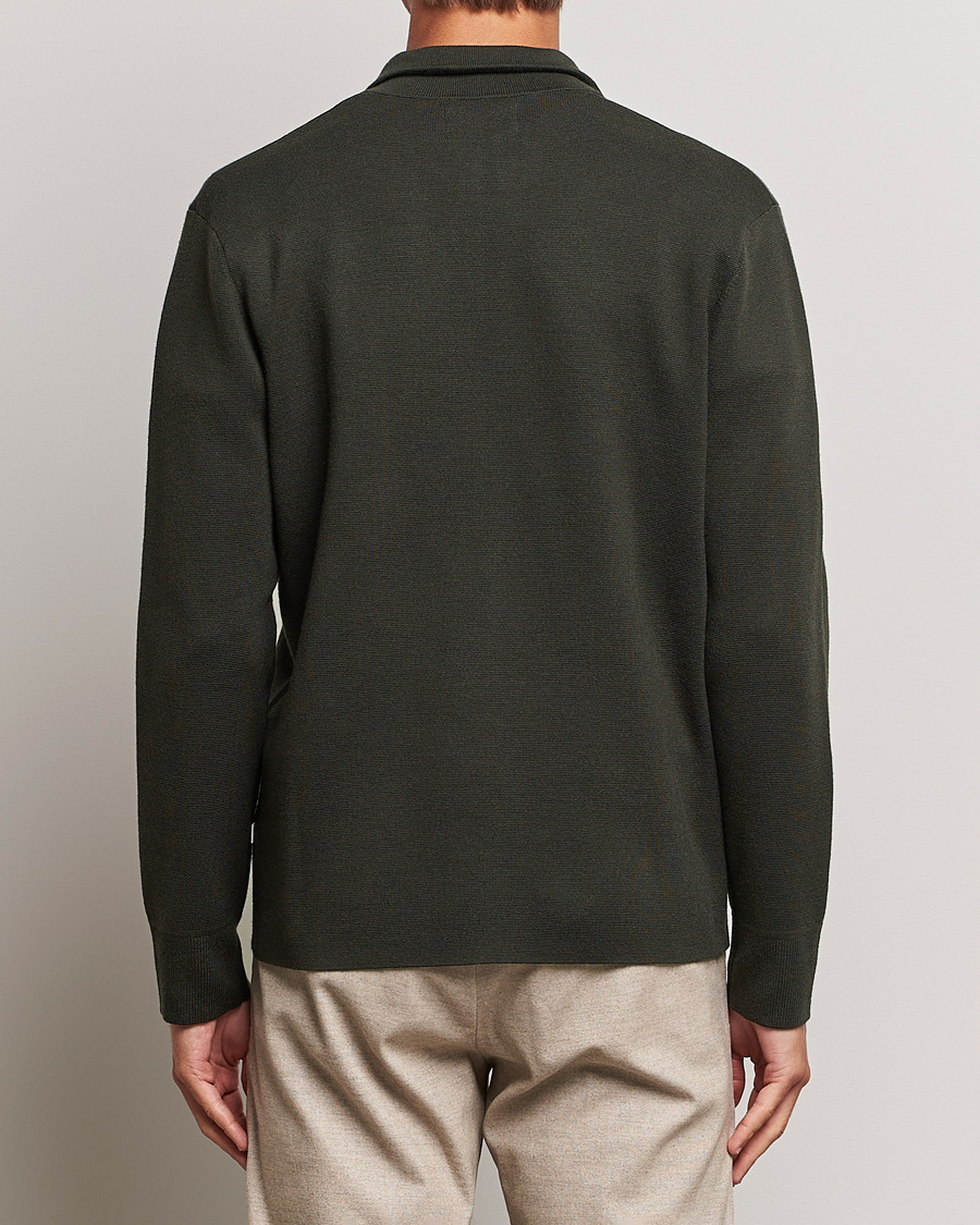 Homme | Pulls Et Tricots | NN07 | Harald Cotton/Modal Half Zip Dark Army