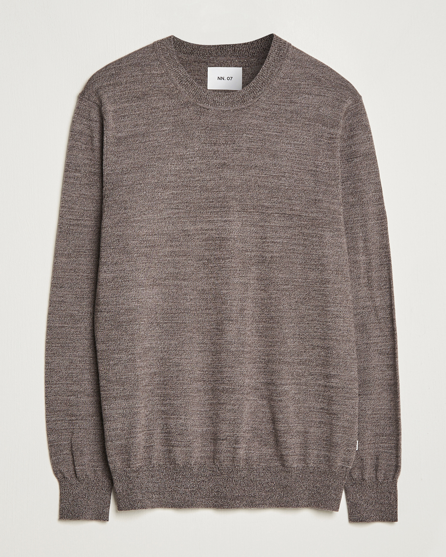 Homme | Pulls Et Tricots | NN07 | Ted Merino Crew Neck Pullover Shitake