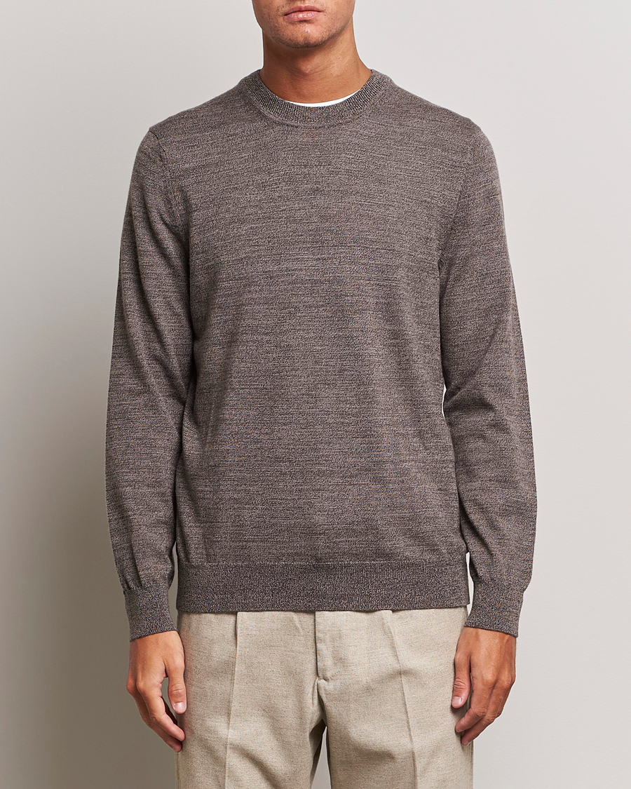 Homme | Pulls Et Tricots | NN07 | Ted Merino Crew Neck Pullover Shitake