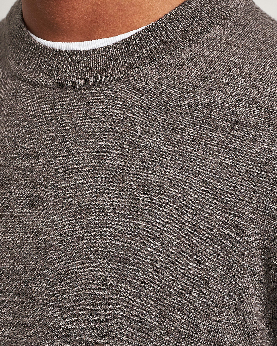 Homme | Pulls Et Tricots | NN07 | Ted Merino Crew Neck Pullover Shitake