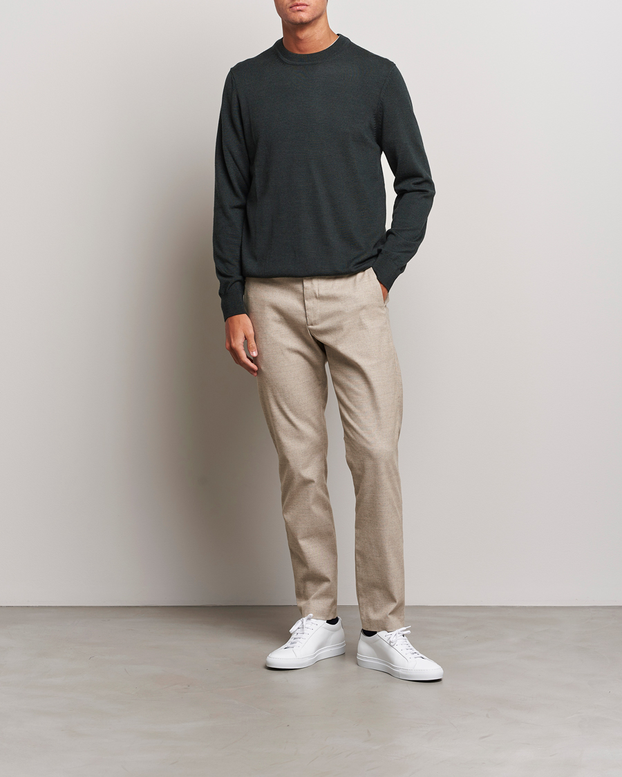 Homme | Pulls Et Tricots | NN07 | Ted Merino Crew Neck Pullover Dark Army