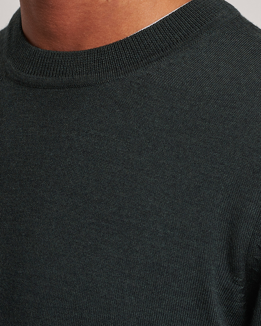 Heren | Truien | NN07 | Ted Merino Crew Neck Pullover Dark Army