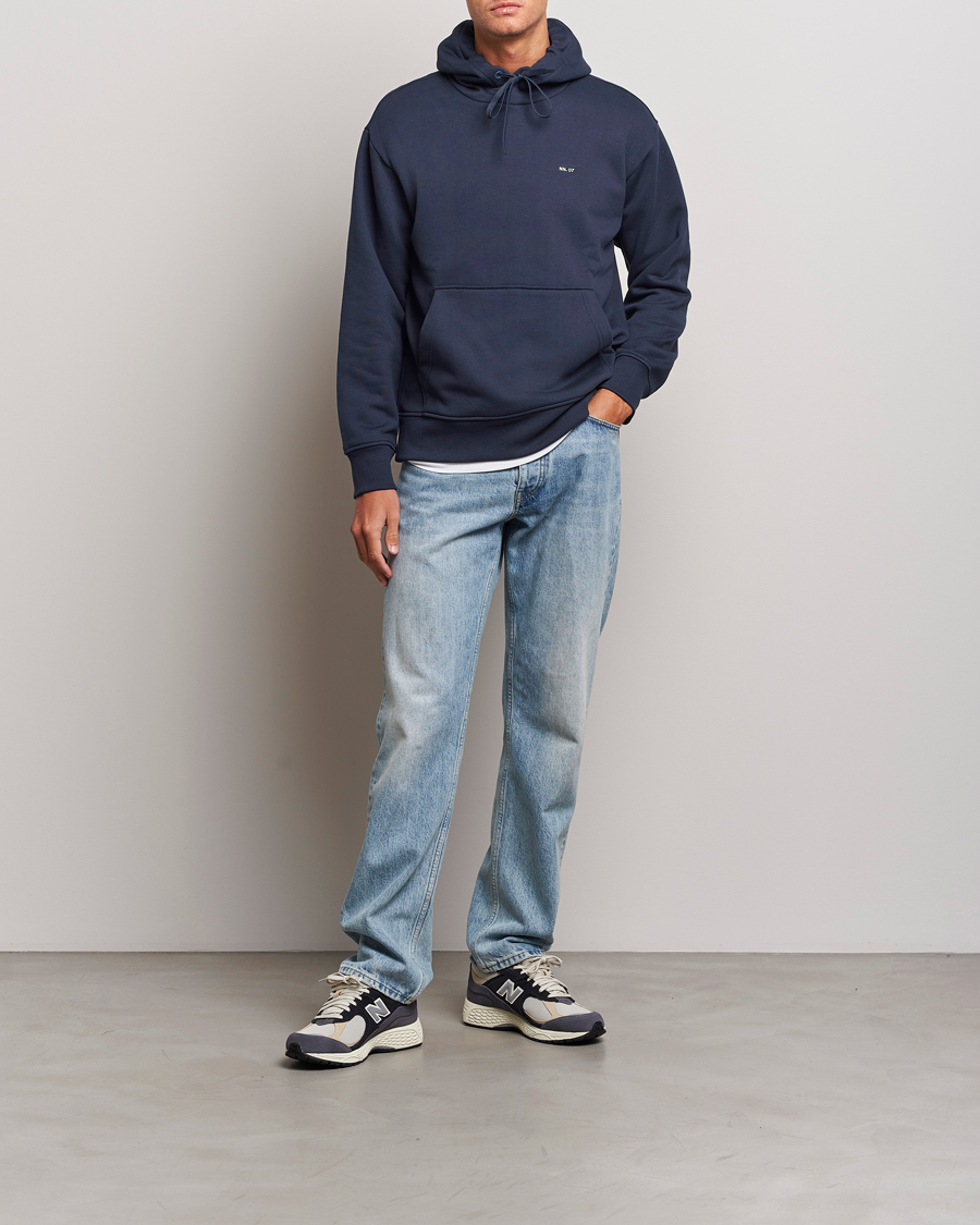 Homme | Pulls Et Tricots | NN07 | Briggs Logo Hoodie Navy Blue