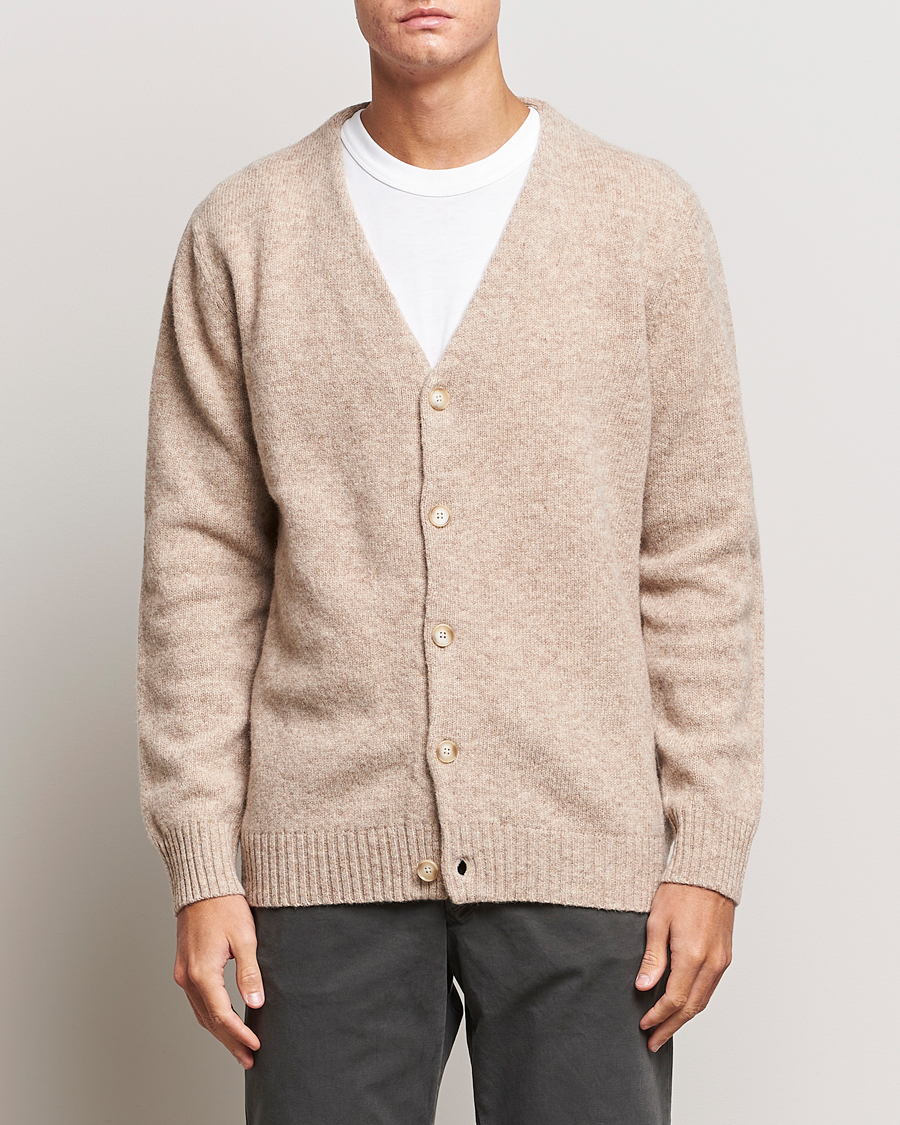Homme | Pulls Et Tricots | NN07 | Nathan Brushed Cardigan Khaki Melange
