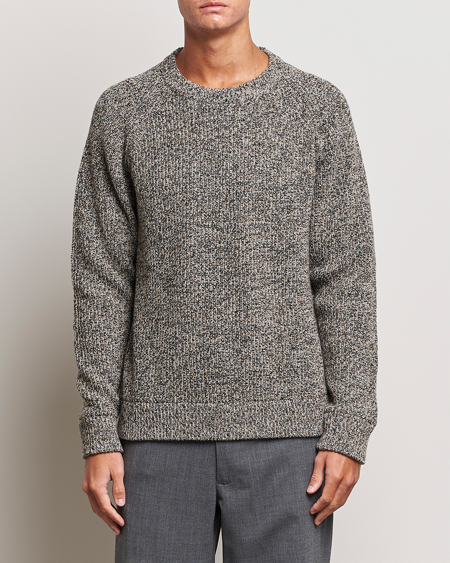 Homme | Pulls Et Tricots | NN07 | Jacobo Heavy Knitted Sweater Khaki Melange