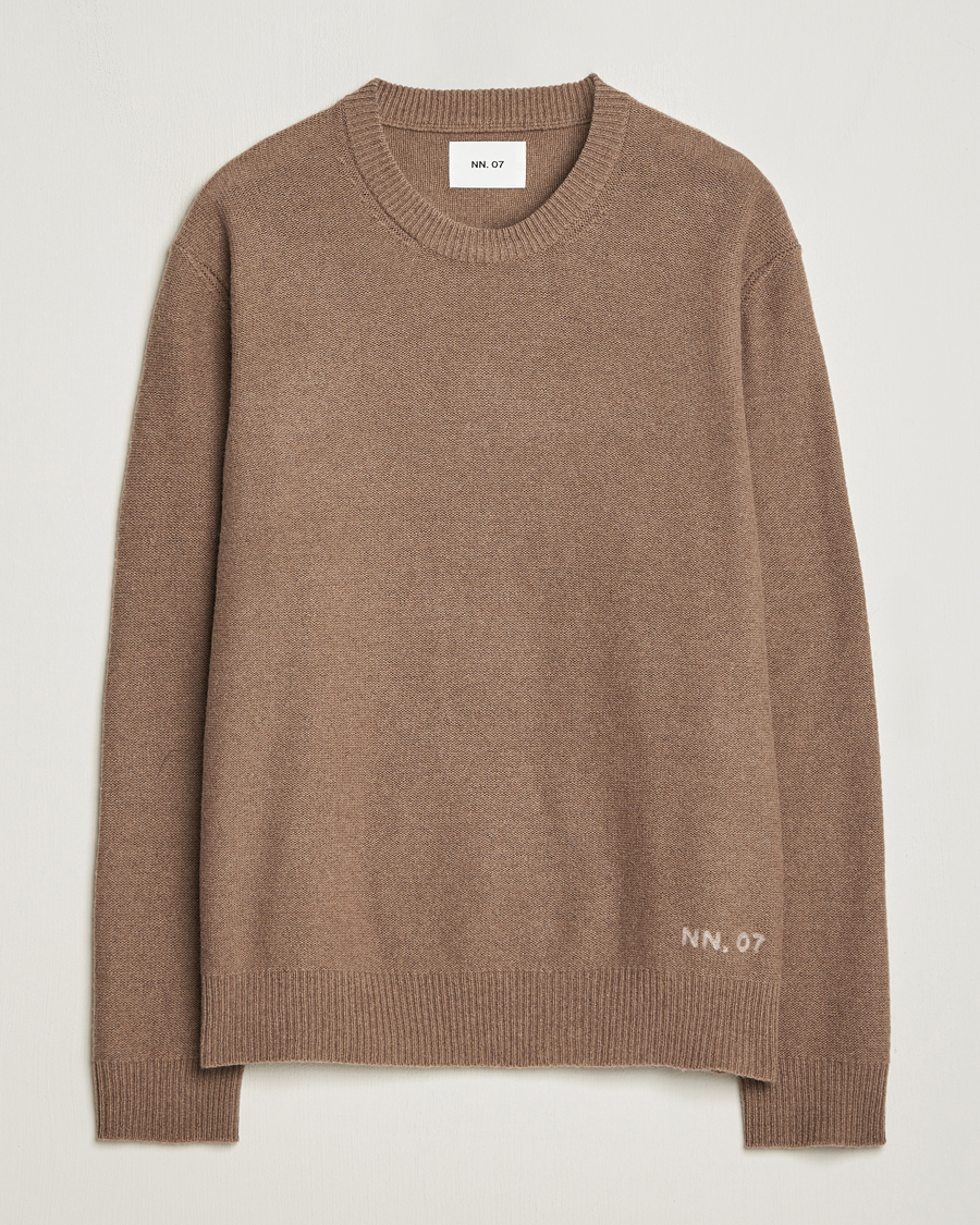Homme | Pulls Et Tricots | NN07 | Nigel Lambswool Crew Neck Pullover Shitake